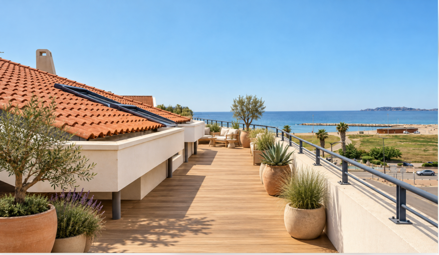 penthouse 4 Pièces en vente sur MARSEILLE (13008)